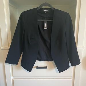 Express Cropped Black Blazer